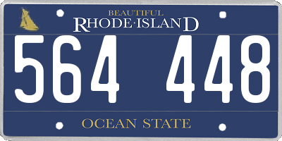 RI license plate 564448