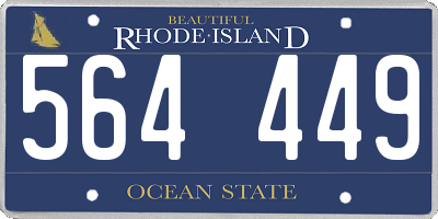 RI license plate 564449