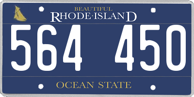 RI license plate 564450