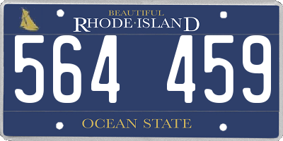 RI license plate 564459