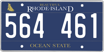 RI license plate 564461