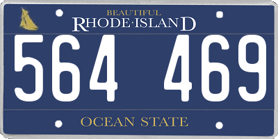 RI license plate 564469