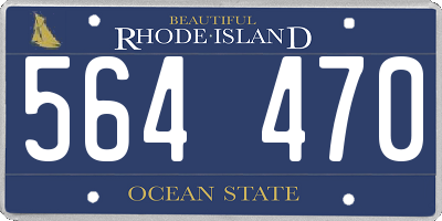 RI license plate 564470
