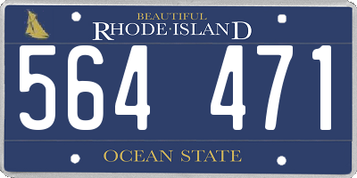 RI license plate 564471