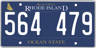 RI license plate 564479