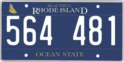 RI license plate 564481