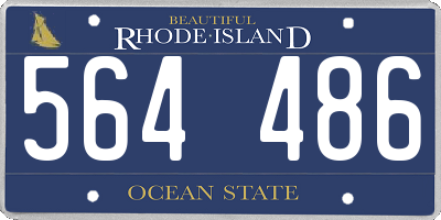 RI license plate 564486
