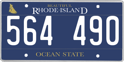RI license plate 564490