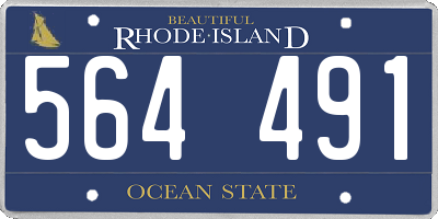 RI license plate 564491