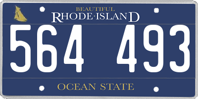 RI license plate 564493