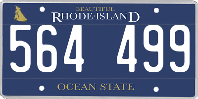 RI license plate 564499