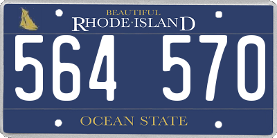 RI license plate 564570