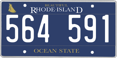 RI license plate 564591