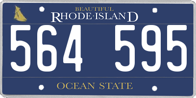 RI license plate 564595