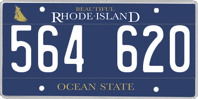 RI license plate 564620
