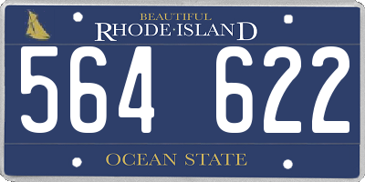 RI license plate 564622