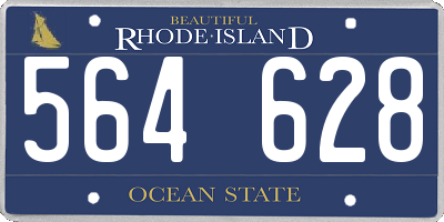 RI license plate 564628