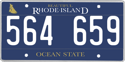 RI license plate 564659