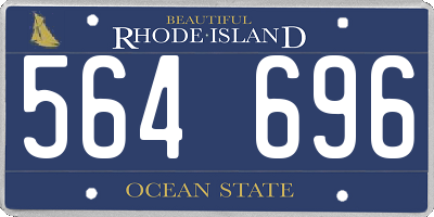 RI license plate 564696