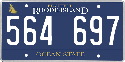 RI license plate 564697