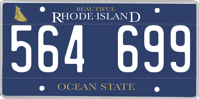 RI license plate 564699