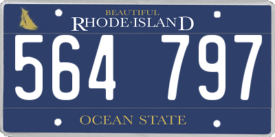 RI license plate 564797