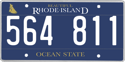 RI license plate 564811
