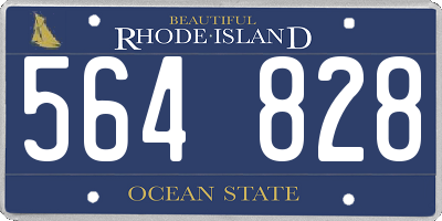 RI license plate 564828