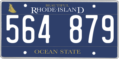 RI license plate 564879