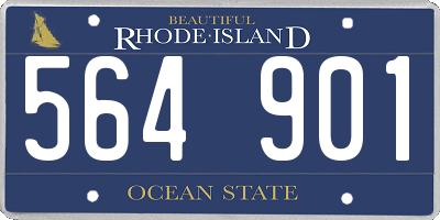 RI license plate 564901
