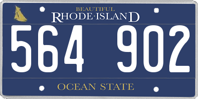 RI license plate 564902