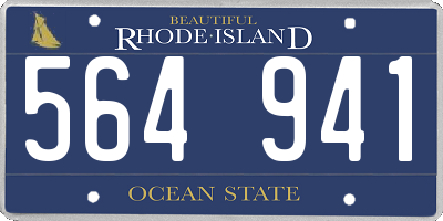RI license plate 564941