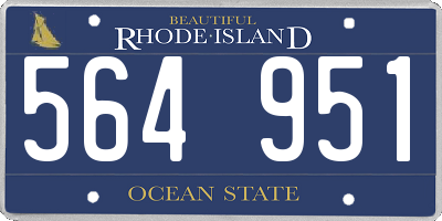 RI license plate 564951
