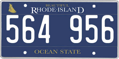 RI license plate 564956