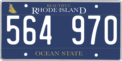 RI license plate 564970