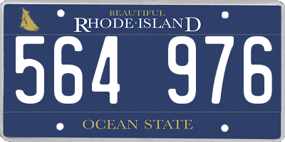 RI license plate 564976