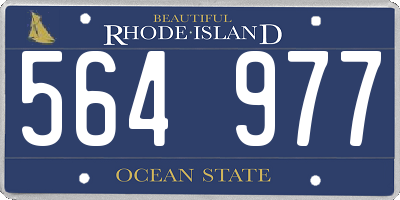 RI license plate 564977