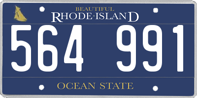 RI license plate 564991