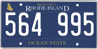 RI license plate 564995