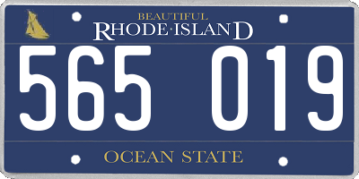 RI license plate 565019