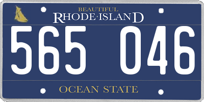 RI license plate 565046