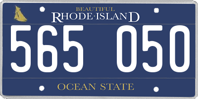 RI license plate 565050
