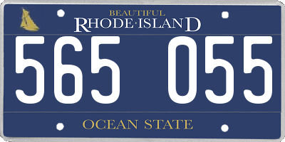 RI license plate 565055