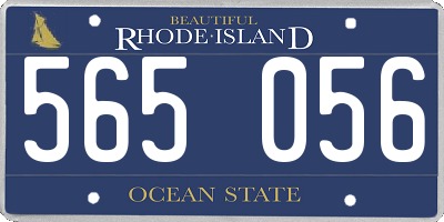 RI license plate 565056
