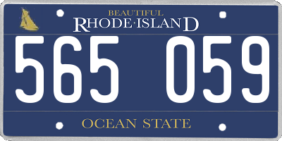 RI license plate 565059