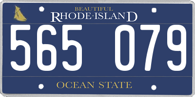 RI license plate 565079