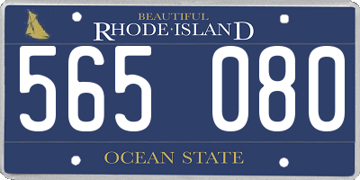 RI license plate 565080