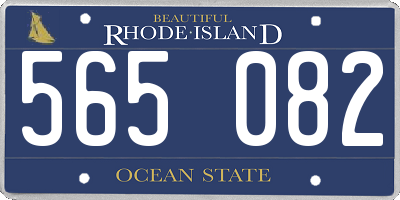 RI license plate 565082