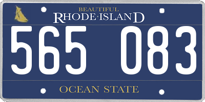 RI license plate 565083