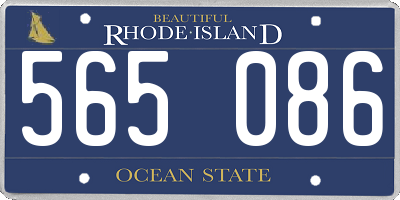 RI license plate 565086